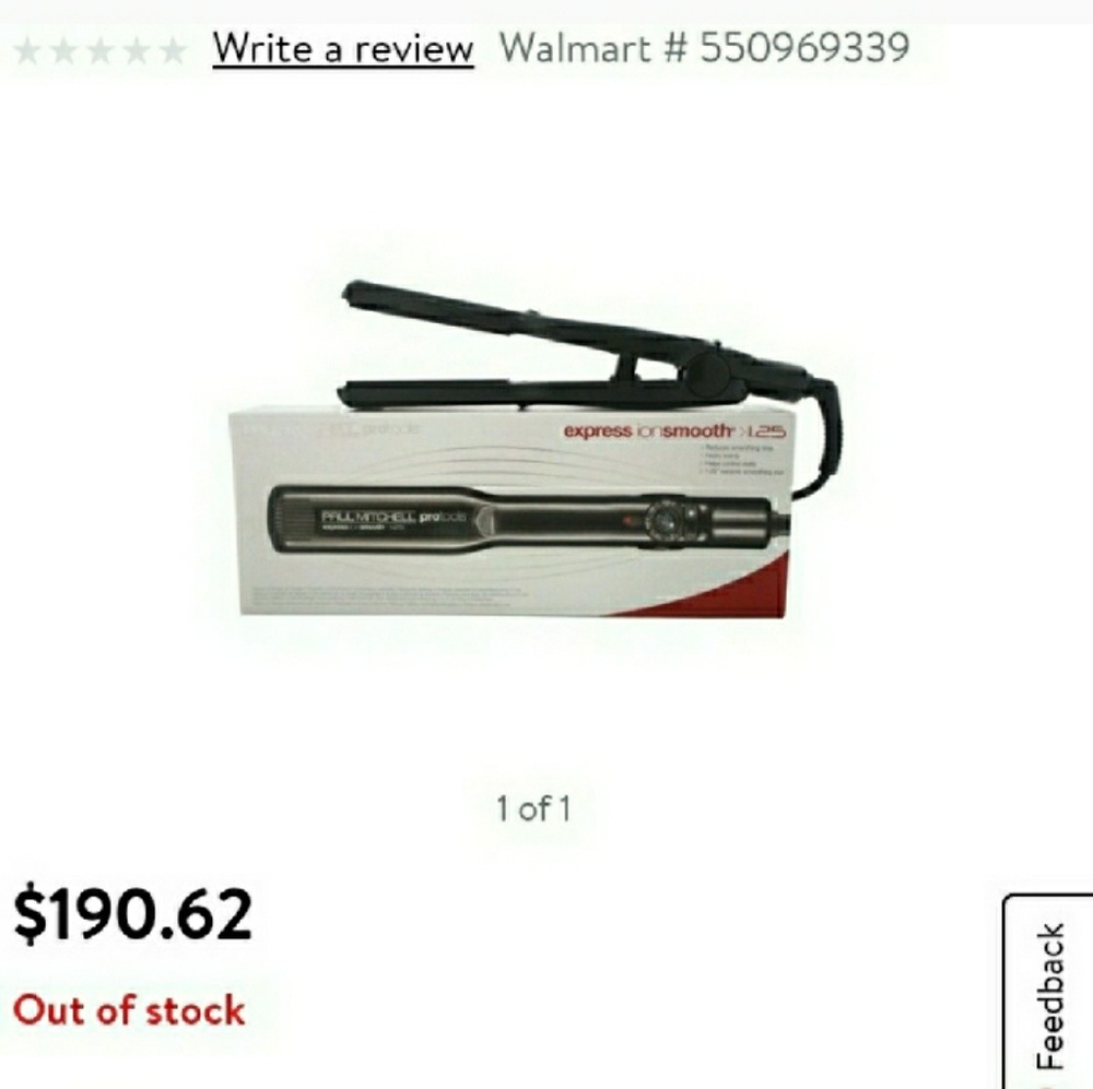 SoldNIB Paul.Mitchell express ion smooth flat iron
